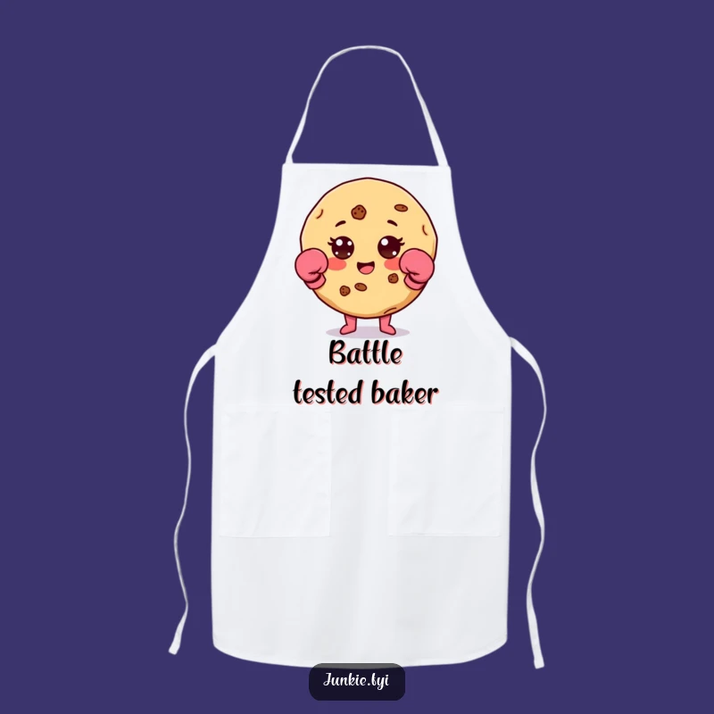 Funny Cookie Boxer Apron: Cook Up a Storm with Sweet Power