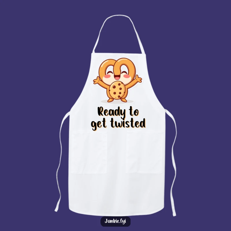 Funny Pretzel Chef Apron: Cook Up Laughs with Cookie-Loving Glee