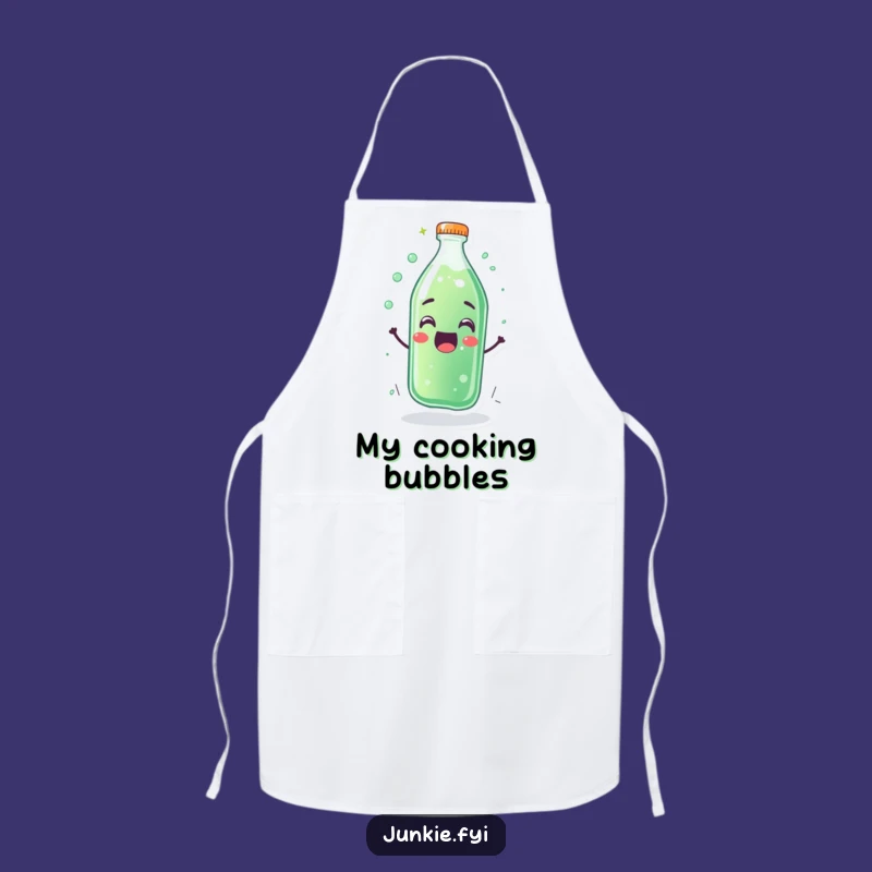 Funny Soda Bottle Apron - Bubbly Kitchen Fun Gift
