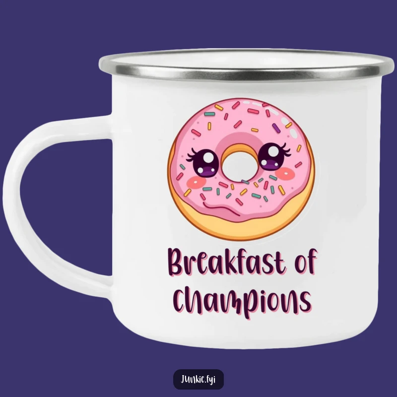 Funny Donut Sprinkles Camping Mug: Fuel Your Adventures with Humor