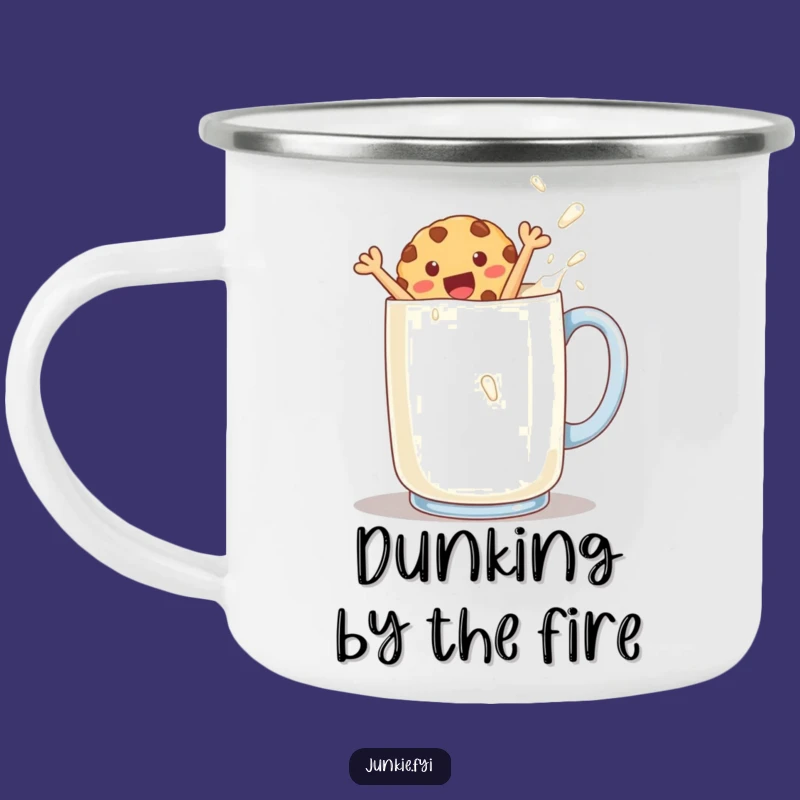 Rustic Funny Cookie Camping Mug: Breakfast Bliss on the Go