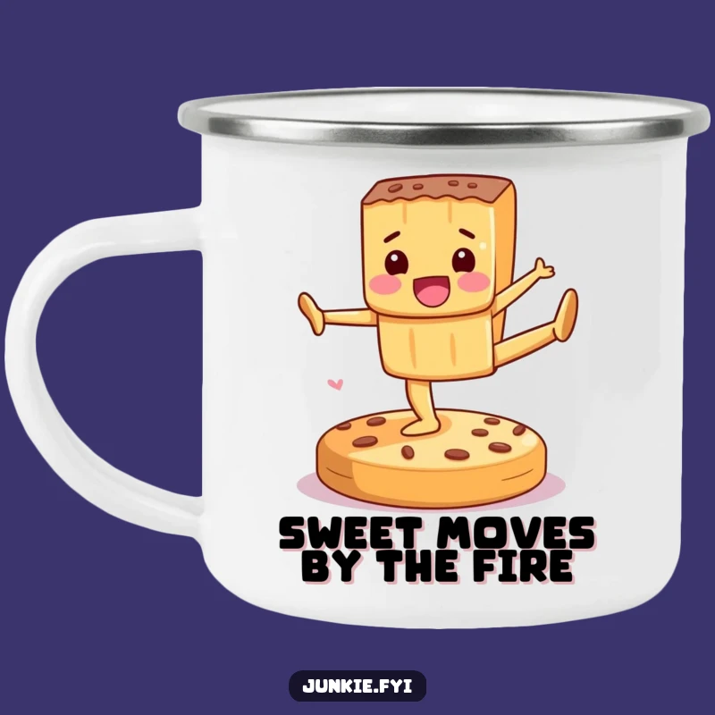 Funny Candy Gymnastics Camping Mug: Outdoor Bar Character, Rugged Humorous Gift for Campers!