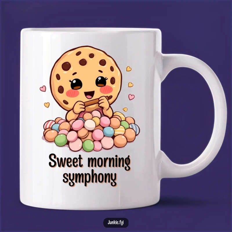 Funny Cookie Charmer Mug: Enchant Your Day with Sweet Tunes