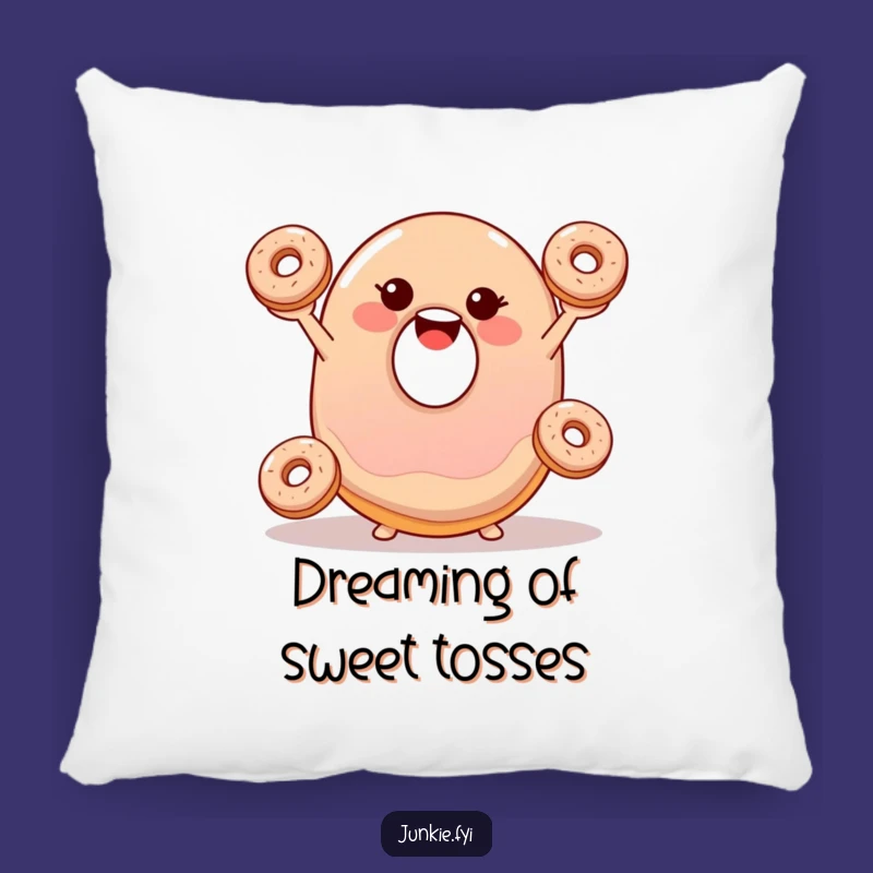 Funny Jelly Donut Juggling Pillow - Comfy Cartoon Dessert Decor Gift