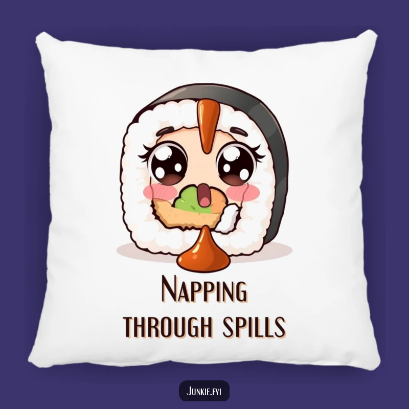Funny Sushi Soy Sauce Pillow: Snuggle Up with Witty Comfort