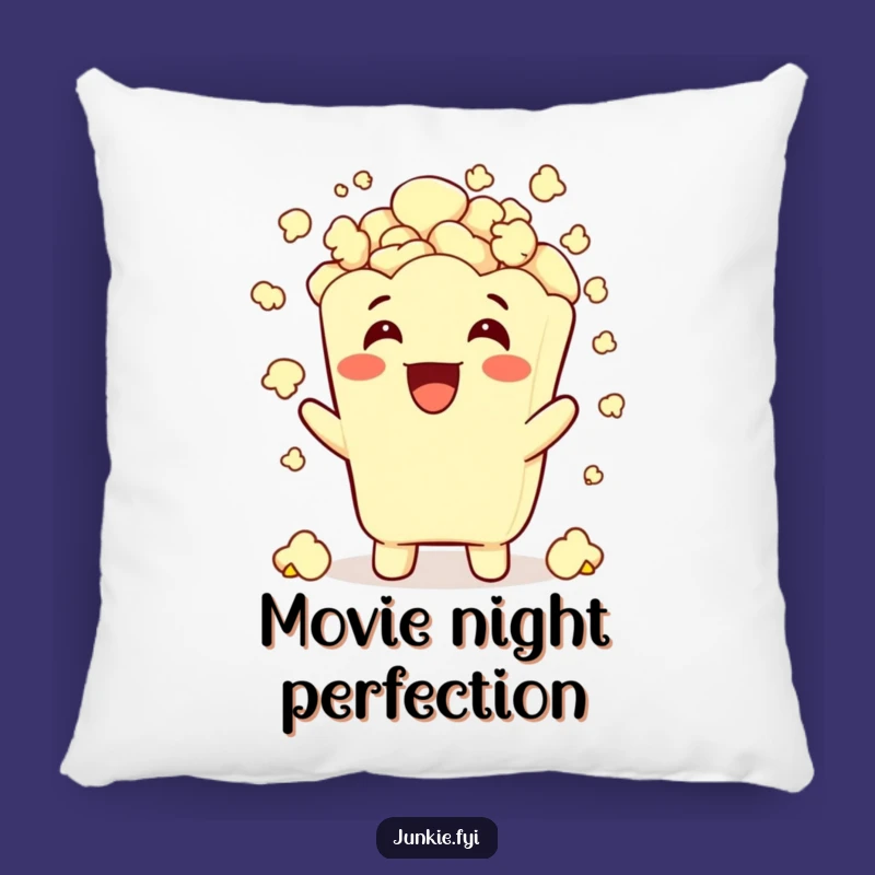 Funny Popcorn Comfort Pillow: Huggable Movie Night Snacking Bliss