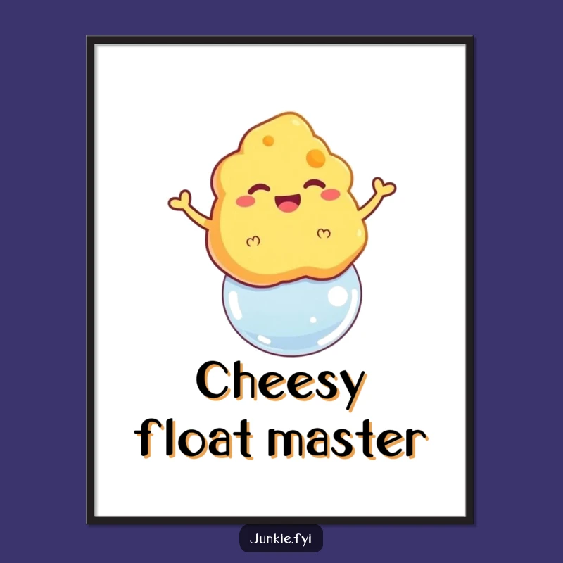 Funny Cheese Puff Bubble Digital Art - Instant Snack Joy Print Gift