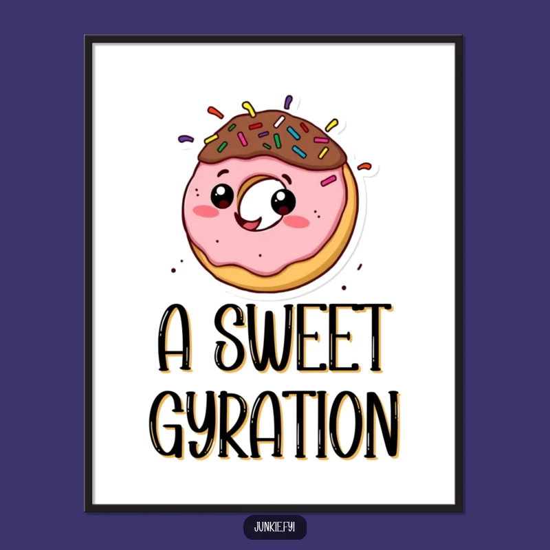 Funny Donut Digital Art: Instant Spirited Decor for Your Walls