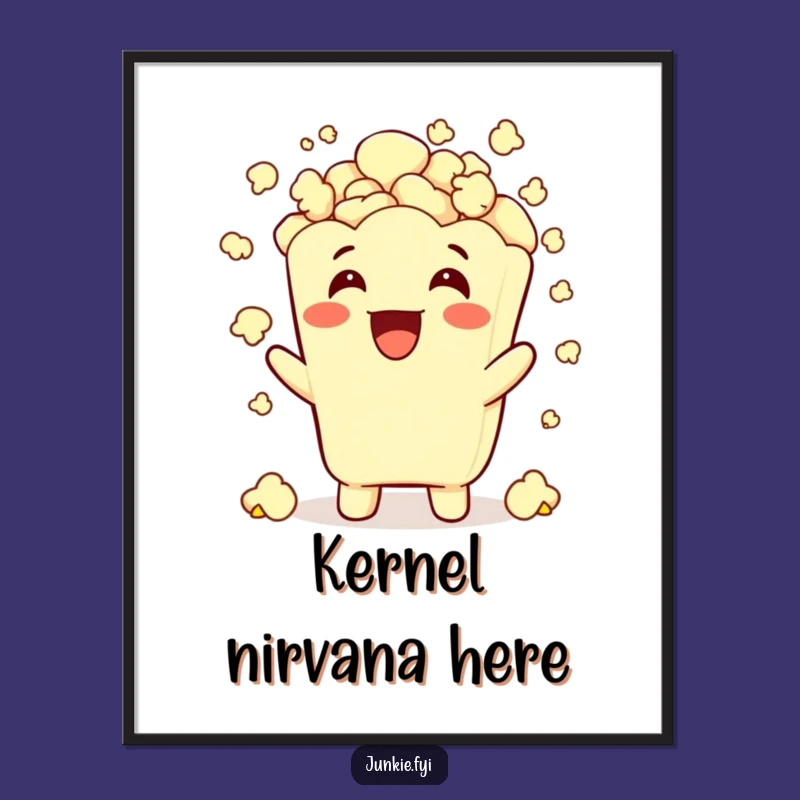 Funny Popcorn Digital Art: Instant Download of Endless Snack Fun