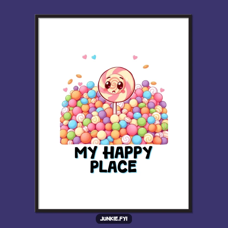Funny Surprised Lollipop Digital Art - Hilarious Sweet Surprise Print Gift