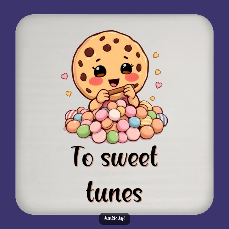 Funny Cookie Charmer Drink Coaster: Add Sweet Charm to Your Drinks