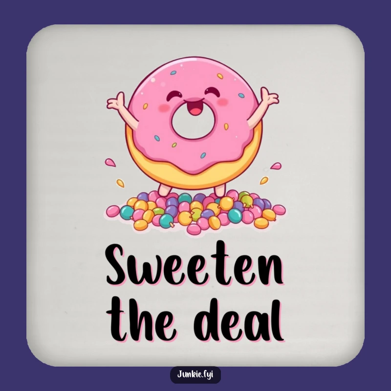 Funny Donut Drink Coaster: Add a Sweet Touch to Your Table