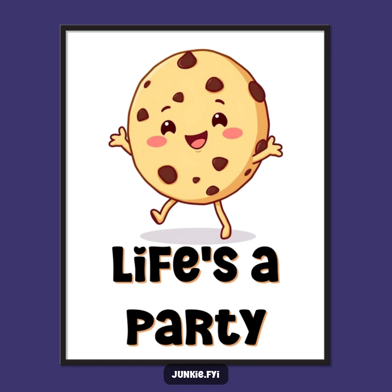 Funny Cookie Poster: Shimmying Art for a Sweet Space