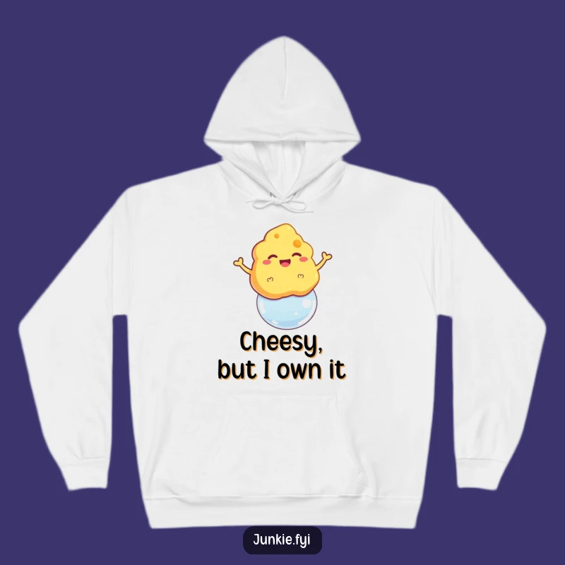 Funny Cheese Puff Bubble Hoodie - Cozy Cartoon Snack Wear Gift