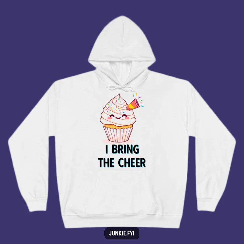 Cozy Funny Kawaii Cupcake Party Hoodie: Sprinkle Blast Comfort - Warm Gift