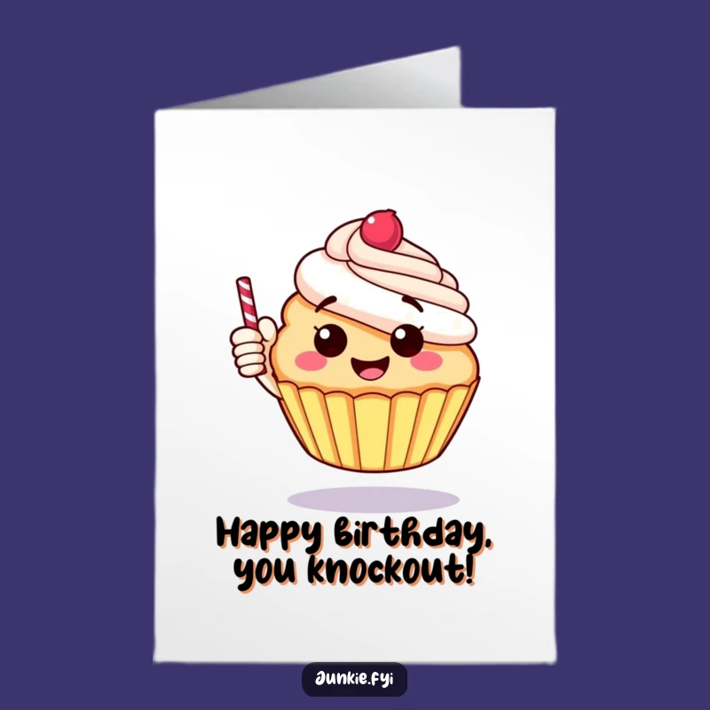 Cupcake Thumbs Up Free Printable Birthday Card - Cheerful Downloadable Gift!