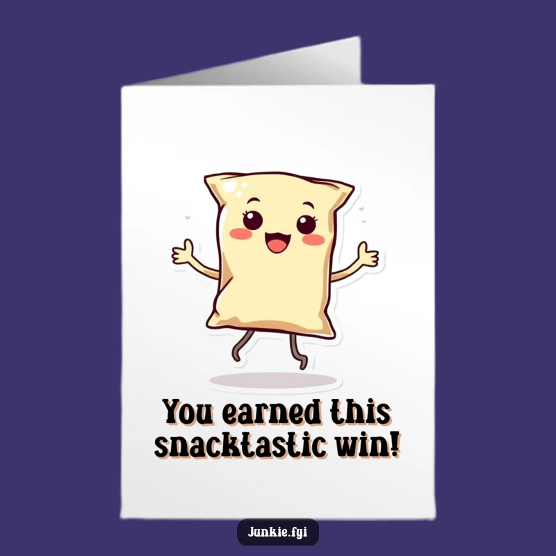 Free Printable Dancing Chip Congratulations Card - Funny Kawaii Downloadable Gift for Any Occasion