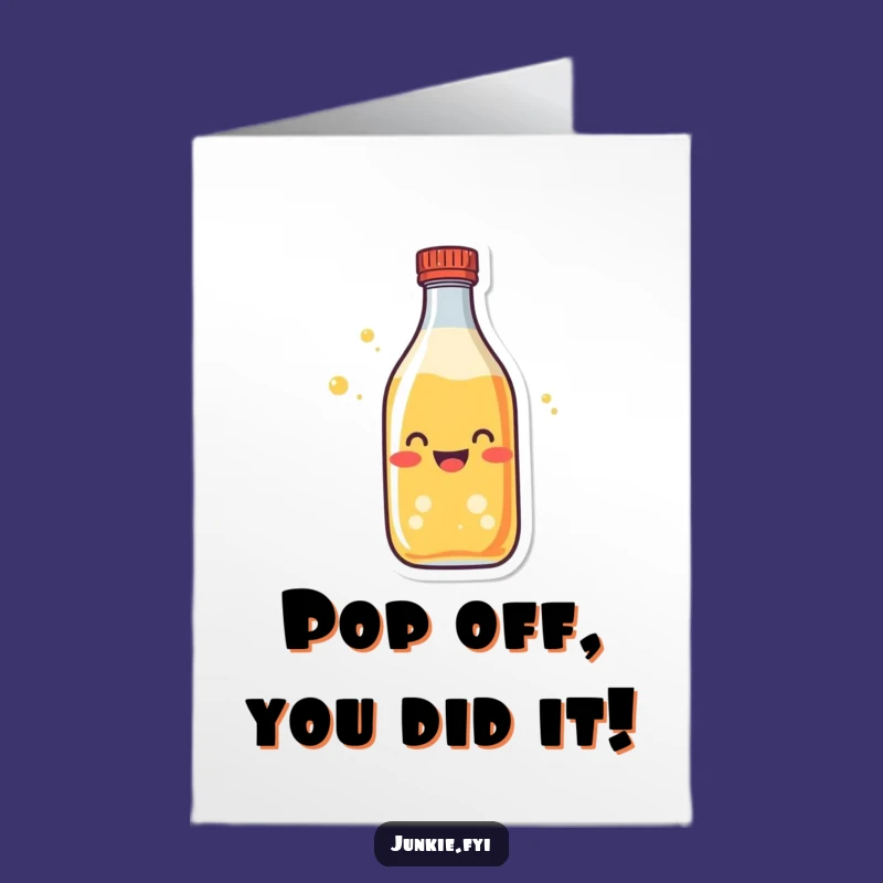 Free Printable Soda Bottle Congratulations Card - Funny Downloadable Gift for Big Wins!
