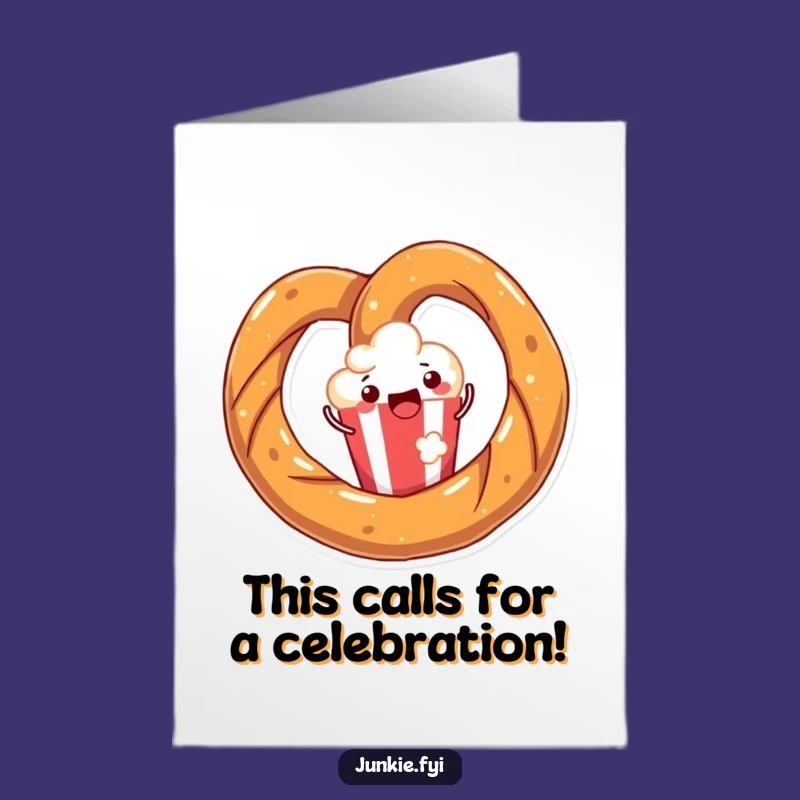 Happy Pretzel Congrats Card: Free Printable Snack Success Downloadable