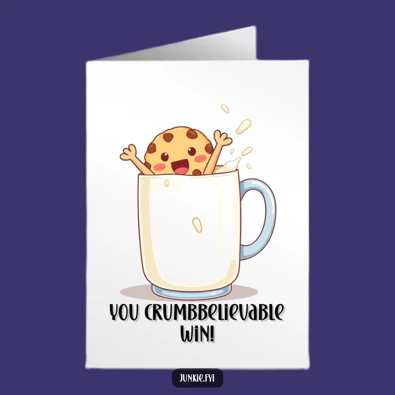 Free Printable Congrats Card: Cookie Dunk, Fun Downloadable Gift for Celebration!