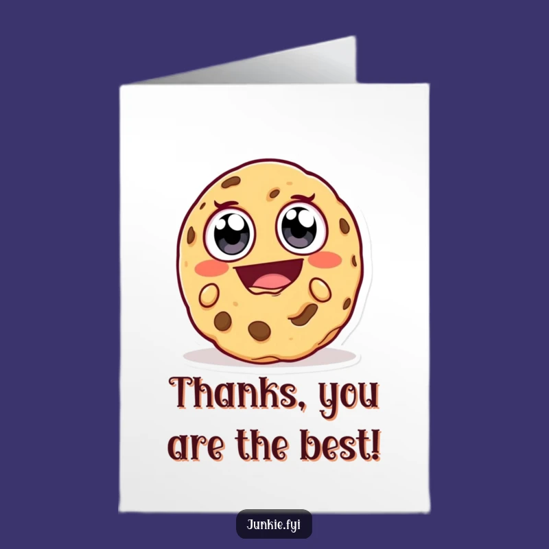 Free Printable Thank You Card: Cookie Bite Funny Downloadable Gift for a Tasty Thanks