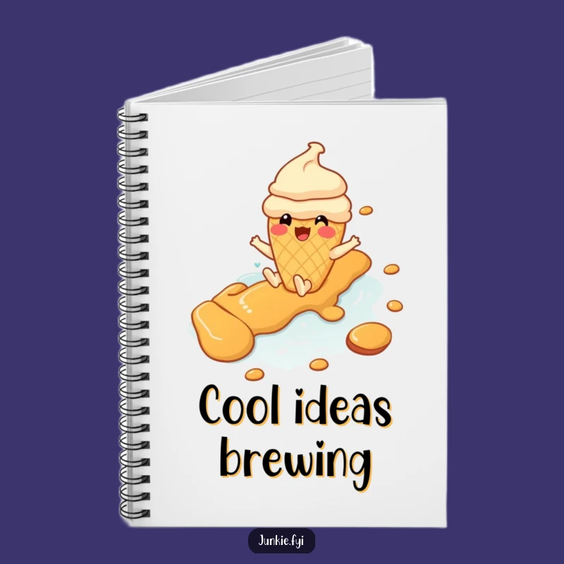 Funny Ice Cream Notebook: Jot Down Sweet Ideas with Caramel Fun