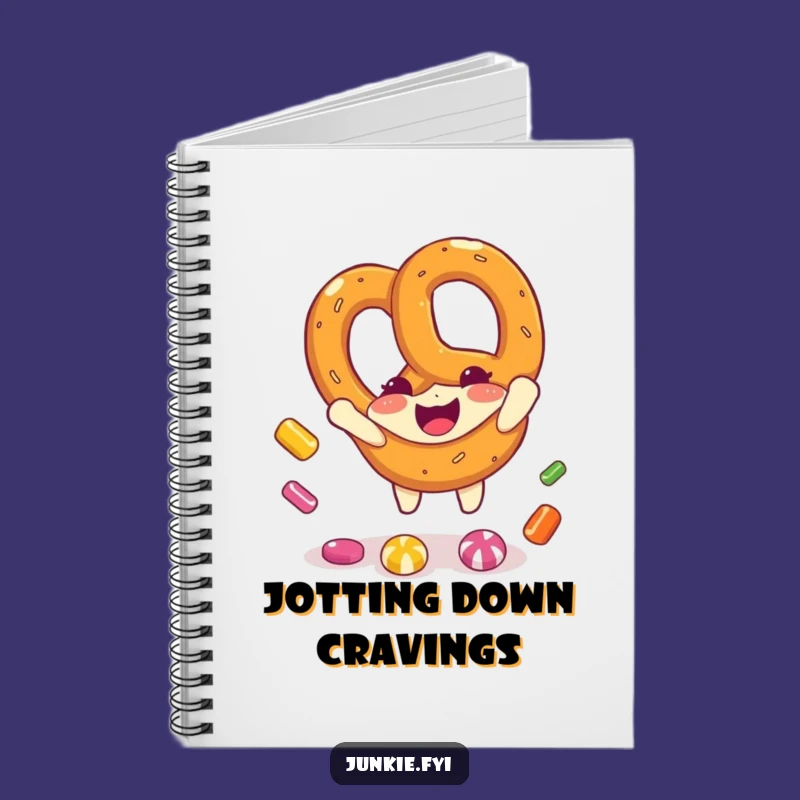 Funny Pretzel Notebook: Jot Down Ideas with Snack-Themed Humor