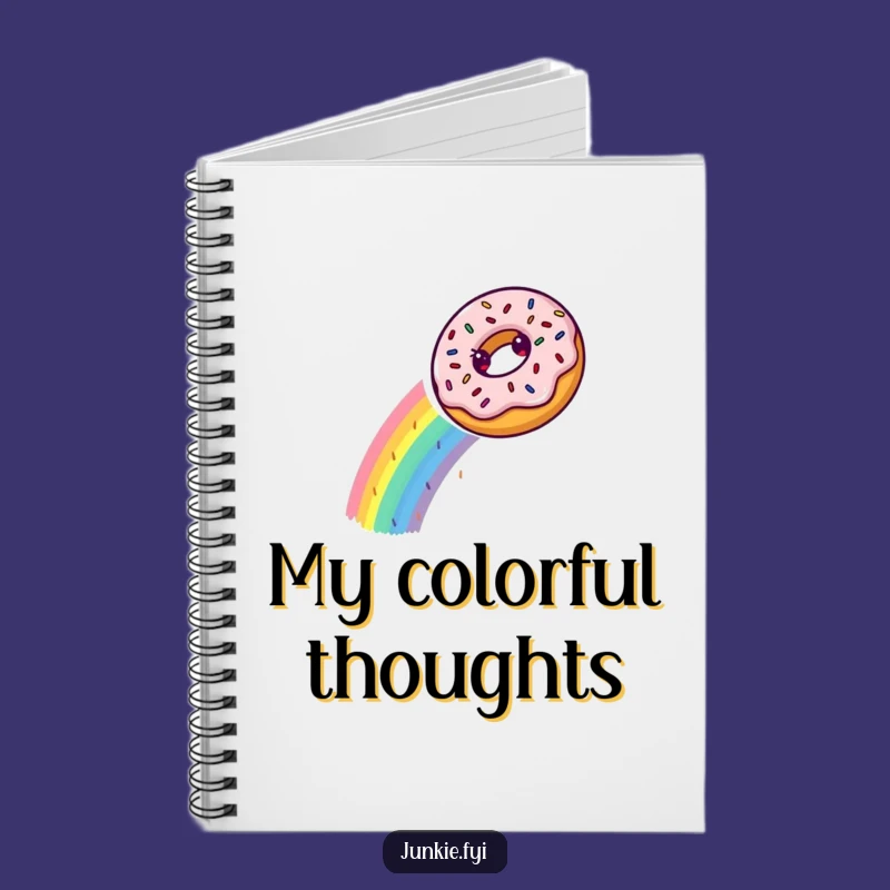 Funny Donut Rainbow Notebook: Jot Down Sweet Thoughts, Perfect Funny Gift