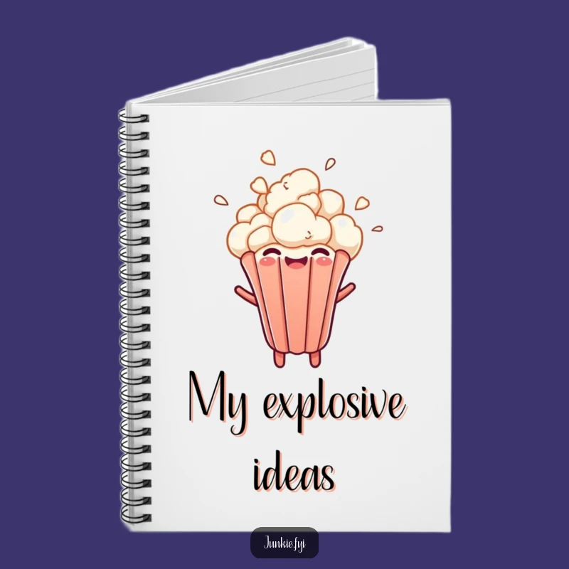 Funny Popcorn Burst Notebook: Jot Down Energetic Ideas, Perfect Funny Gift