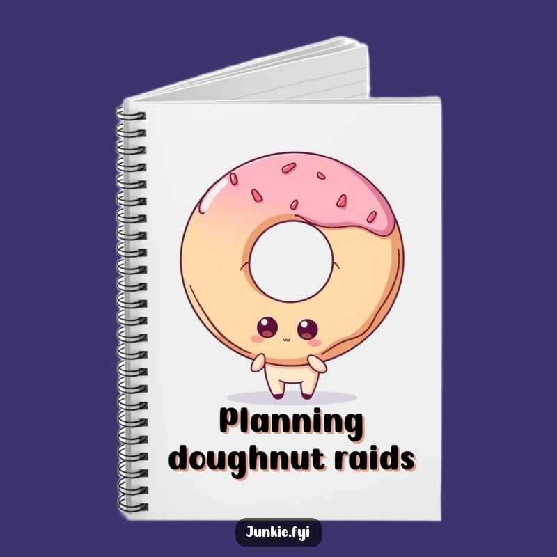 Funny Notebook: Quirky Foodie Eyes Giant Doughnut, Jot Down Sweet Ideas!