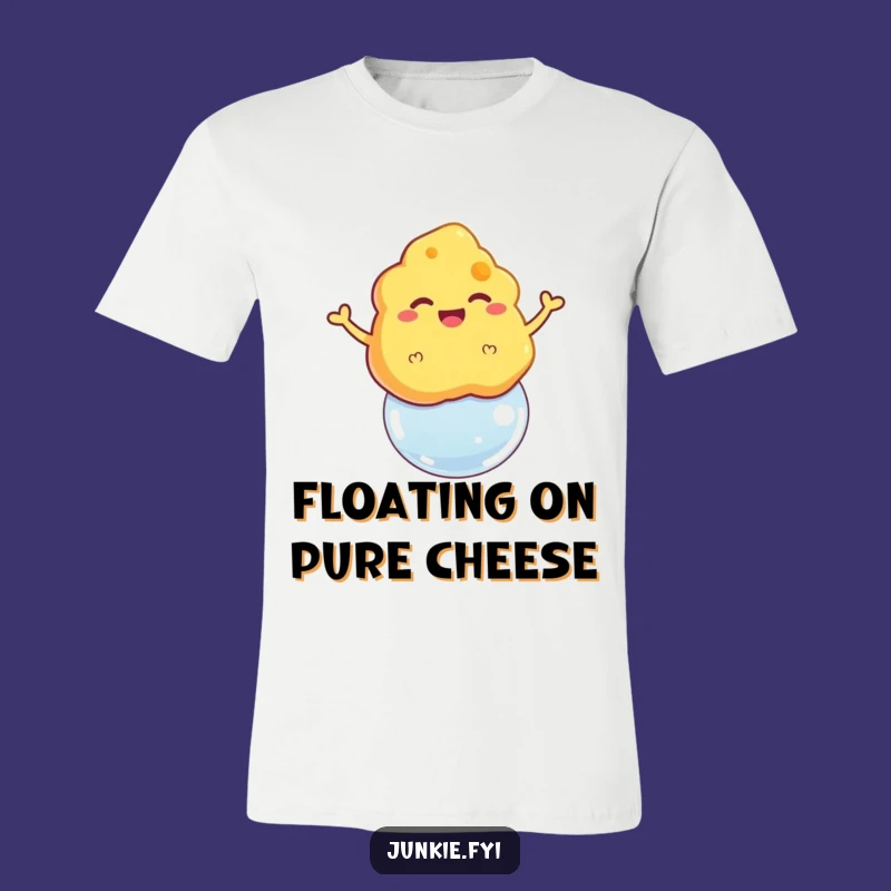 Funny Cheese Puff Bubble T-Shirt - Comical Snack Cartoon Apparel Gift