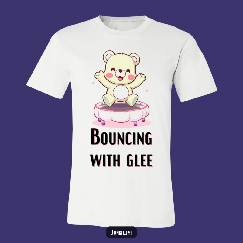 Funny Gummy Bear T-Shirt - Bouncy Marshmallow Trampoline Tee Gift
