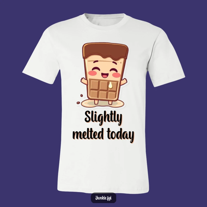 Funny Happy Chocolate T-Shirt - Melted with Excitement Tee Gift