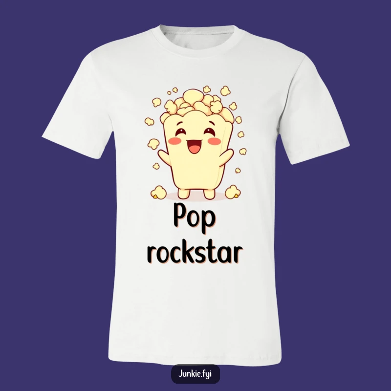 Funny Popcorn Shower Tee: Wear Your Obsession Hilariously