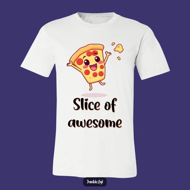 Funny Pizza Cartwheel Tee: Show Your Love for Cheesy Fun