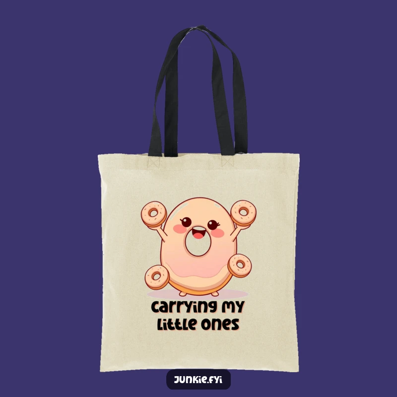 Funny Jelly Donut Juggling Tote Bag - Practical & Hilarious Food Carryall