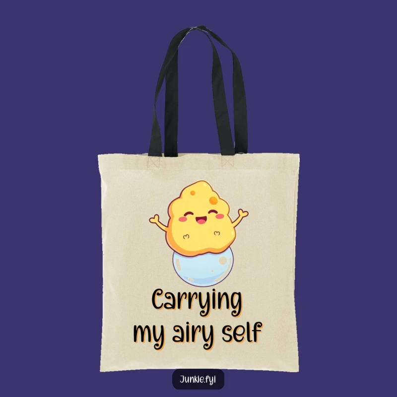 Funny Cheese Puff Bubble Tote Bag - Practical & Hilarious Snack Carryall