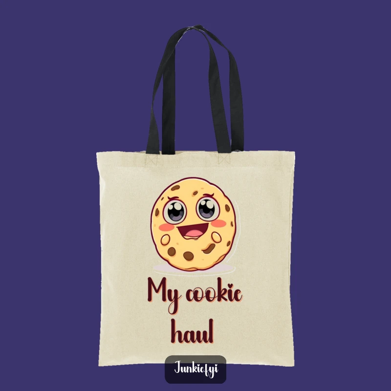 Funny Cookie Bite Tote Bag: Carry Your Snacks with This Hilarious Accessory