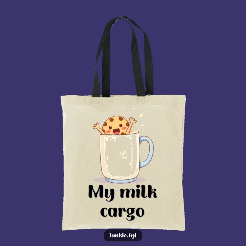 Funny Cookie Dunk Tote Bag: Carry Your Essentials with Sweet Style
